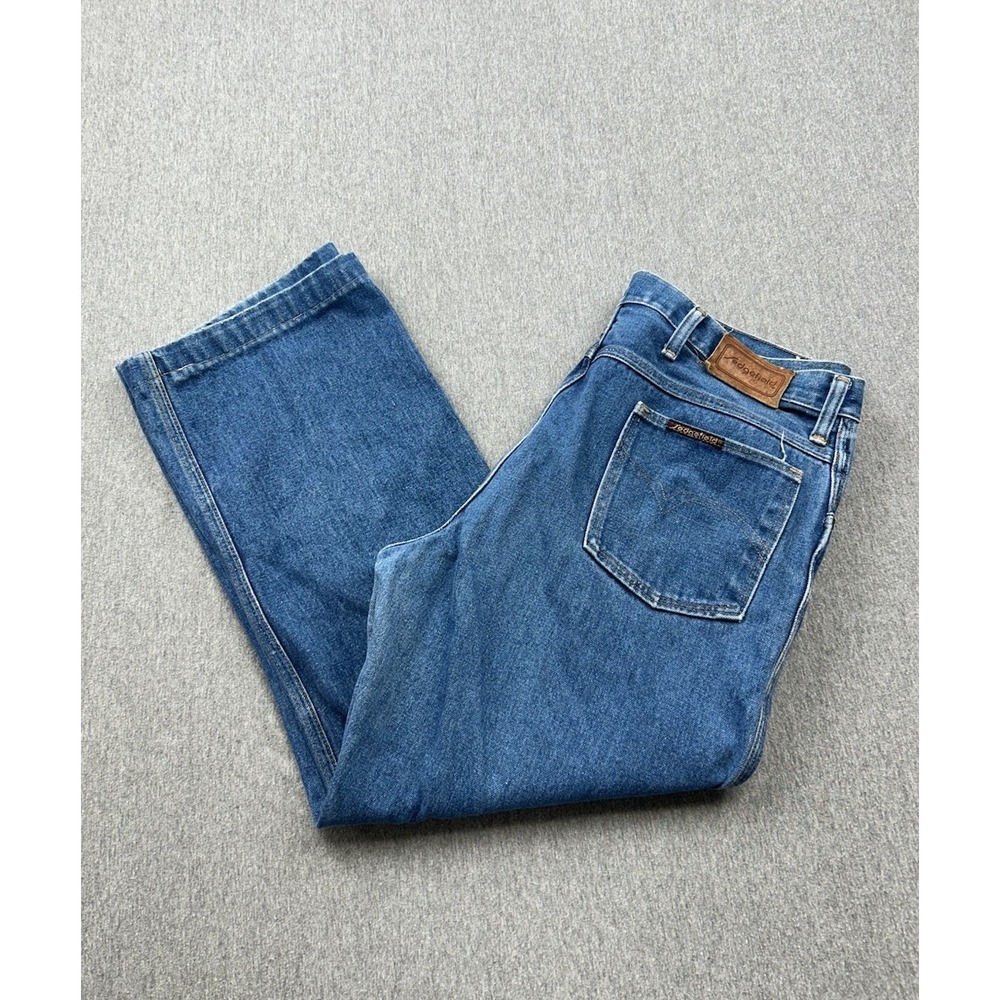 Vintage Sedgefield Jeans Mens 36x26 Straight Leg Blue Denim Pants USA 2100117